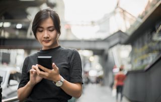 Stop it, Family law and Social media. Accompanying image: a female changing her marital status to 'divorced' on social media on her mobile phone