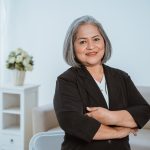 The Challenge of a Small Property Pool But Large Super. Accompanying image: confident senior business woman standing with crossed hands