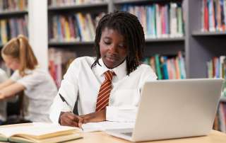 Image of a Female High School Student Wearing Uniform accompanying family law article "Boarding School, Not The Answer"