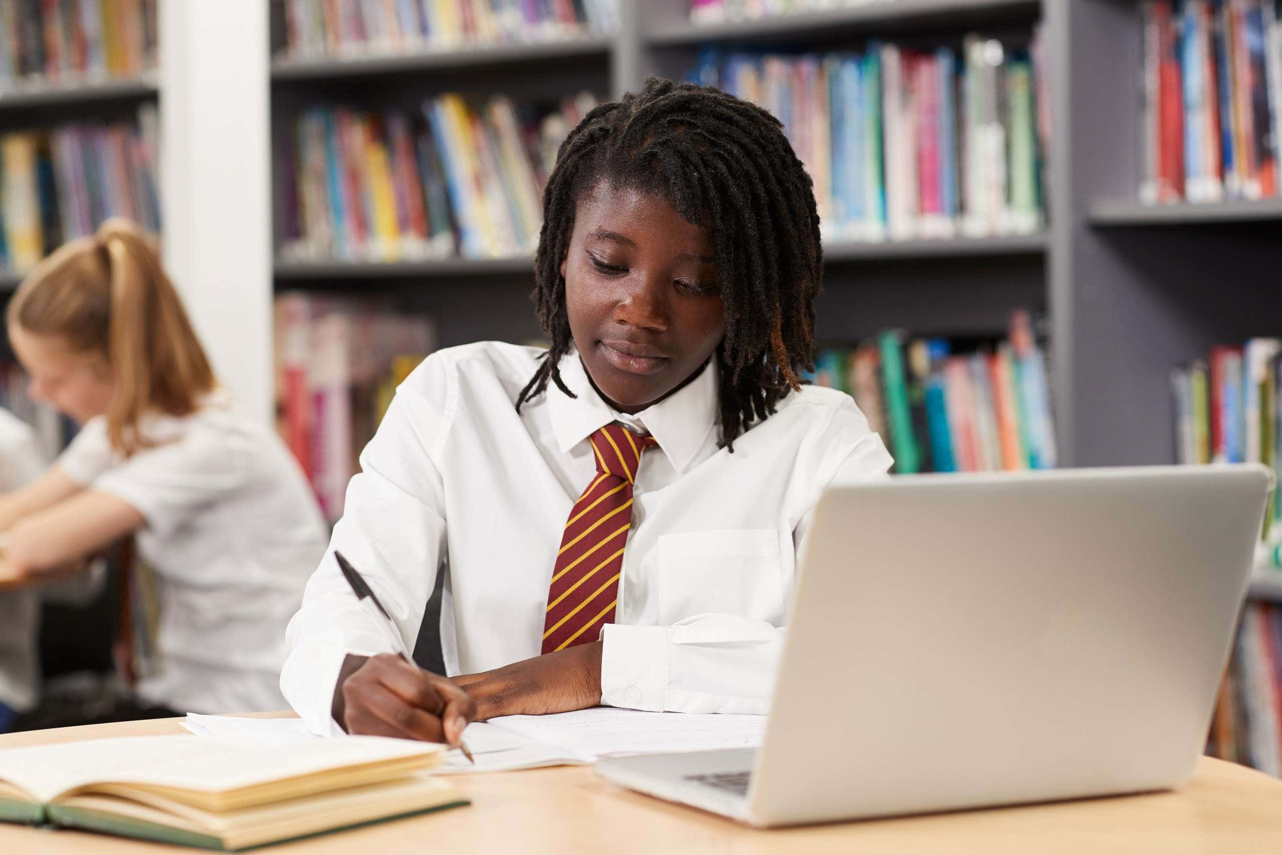 Image of a Female High School Student Wearing Uniform accompanying family law article "Boarding School, Not The Answer"