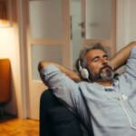 Image of a man listening music with headphones accompanying family law article "Getting a Divorce - What About 'Fault'?"