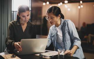 Image of two ladies accompanying family law article "Getting a Contravention Application Right"