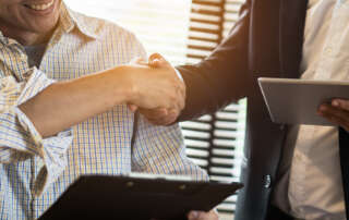 Image of people shaking hands, accompanying family law article "Is an asset of the marriage out of reach of the Family Court?"