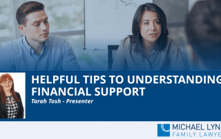 A screenshot of a webinar "Helpful tips understanding financial support