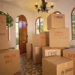 A photo of packed boxed