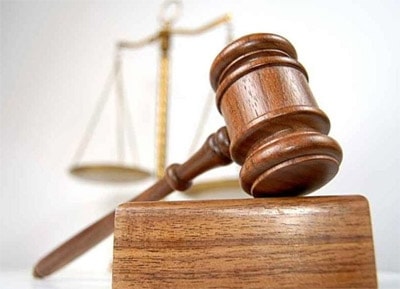 A stock photo of Scales and a gavel