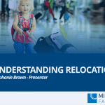 A screenshot of a webinar "Understanding relocations"