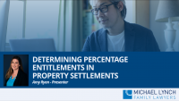 There is no 50%/50% presumption or (even) starting point when it comes to how property is divided between divorcing couples. The percentage is determined by looking at the “contributions” each party has made. This is an inexact science and will vary for every couple. This webinar will look at: The main categories of contribution and particularly how “financial and non-financial contributions” are treated. What is “future needs” and how is it treated? The treatment of gifts, inheritances, personal injury payments, redundancy payments and other common questions.