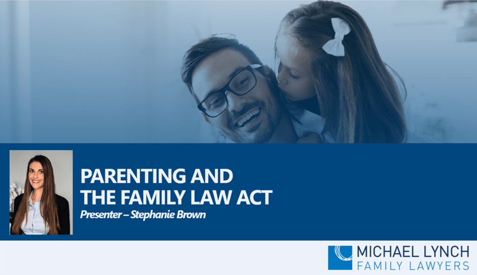 Image to accompany a summary of the family law webinar called "Counsellors Webinar - Parenting and the Family Law Act"