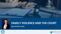 Image to accompany a summary of the family law webinar called "Counsellors Webinar - Family Violence and the Court – an update"