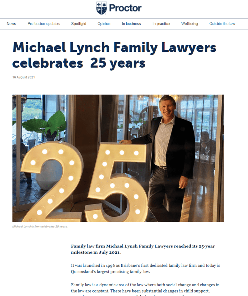 Michael Lynch Family Lawyers celebrates 25 years