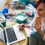 Image of mother that's up to no good, accompanying family law article "Controlling a Parent's Behaviour"