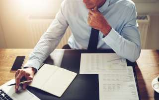 Image of man in a tie accompanying family law article "Protecting your superannuation in a split"