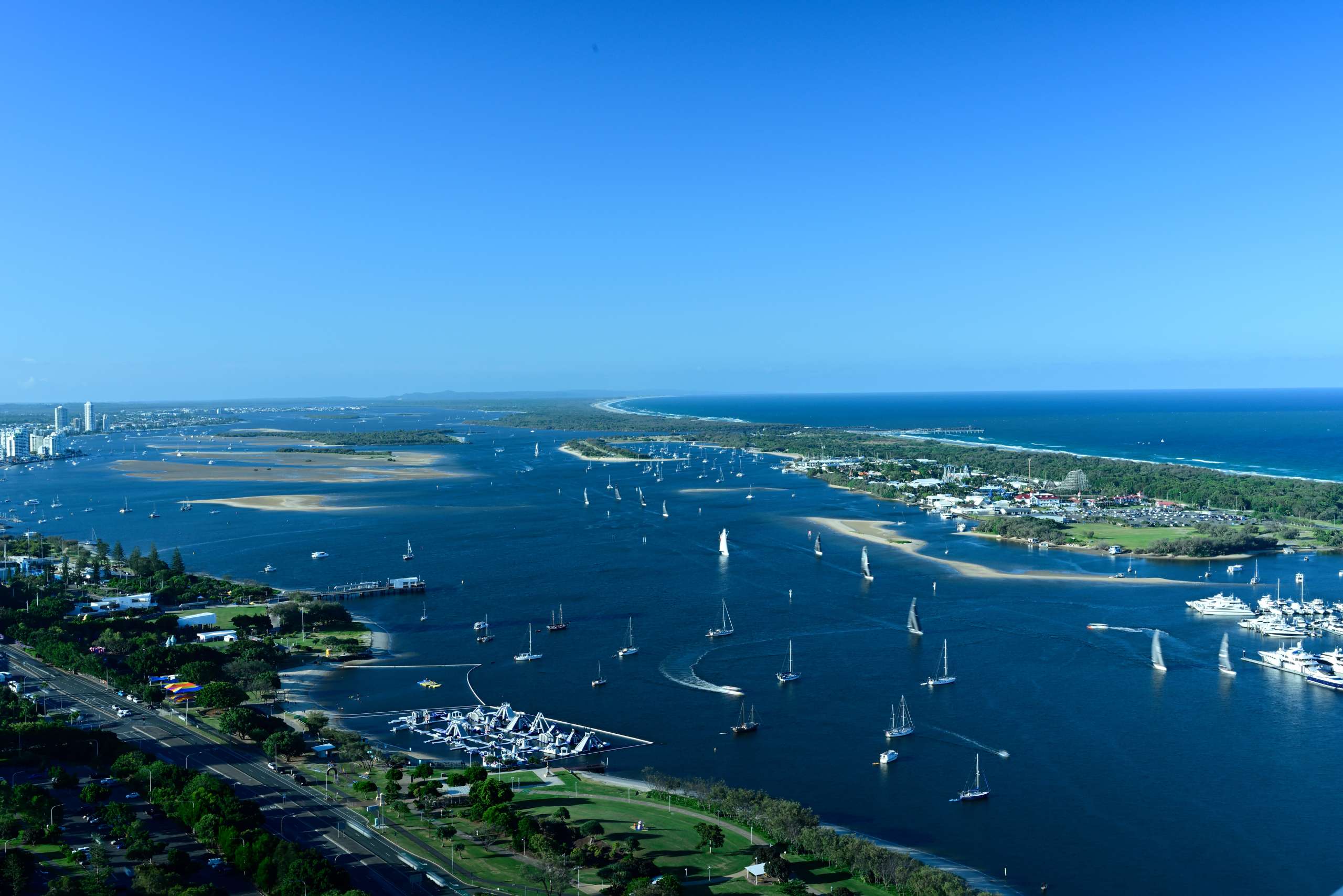 Aerial View Of The Gold Coast From Southport, Queensland, Australia